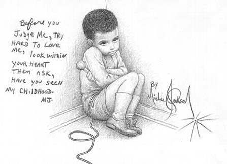 Майкл Джексон детство рисунок